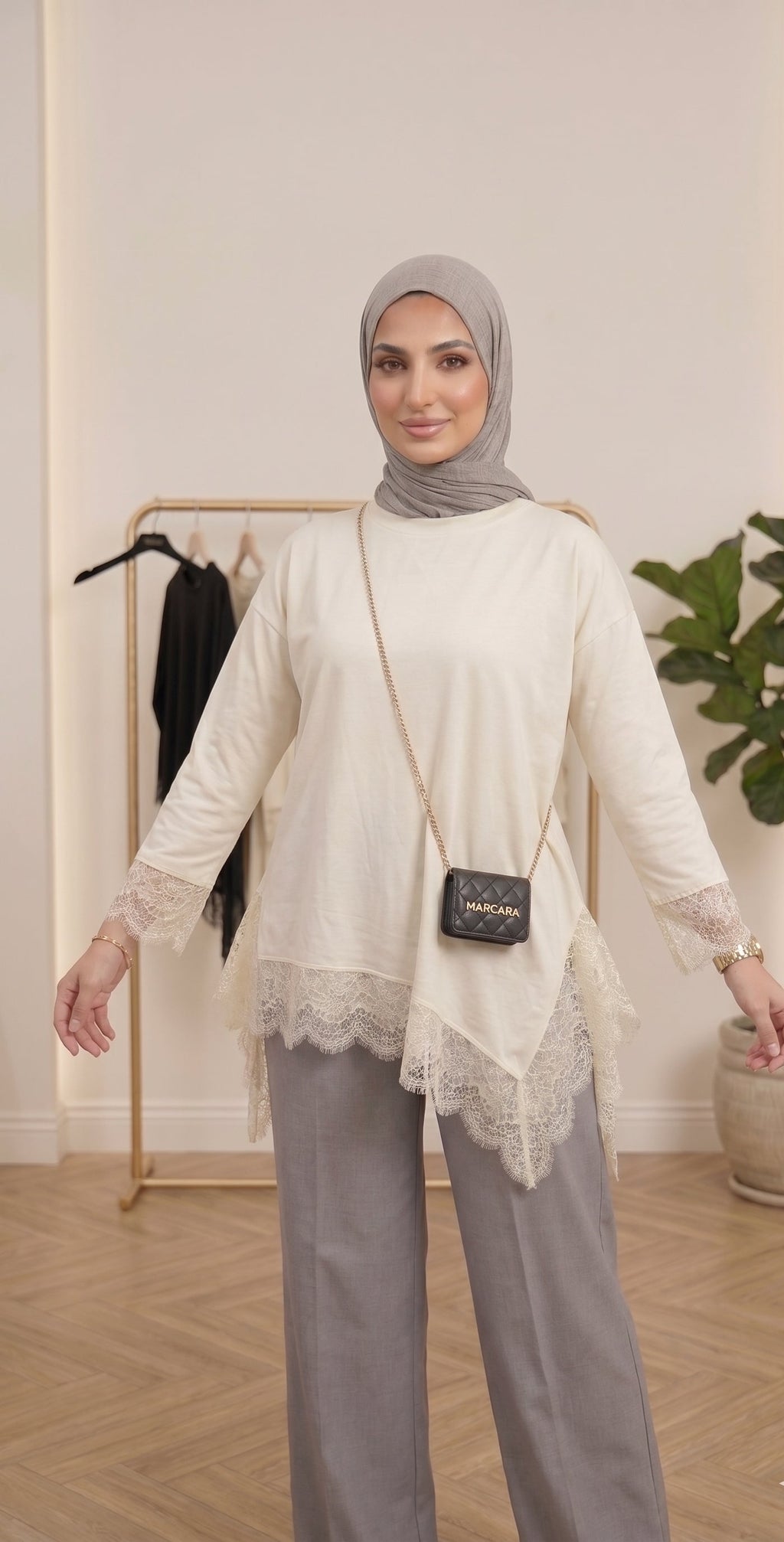 Lace Shirt Off White