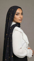 حجاب شيفون مطبوع Dusk Sparkle من يسرا