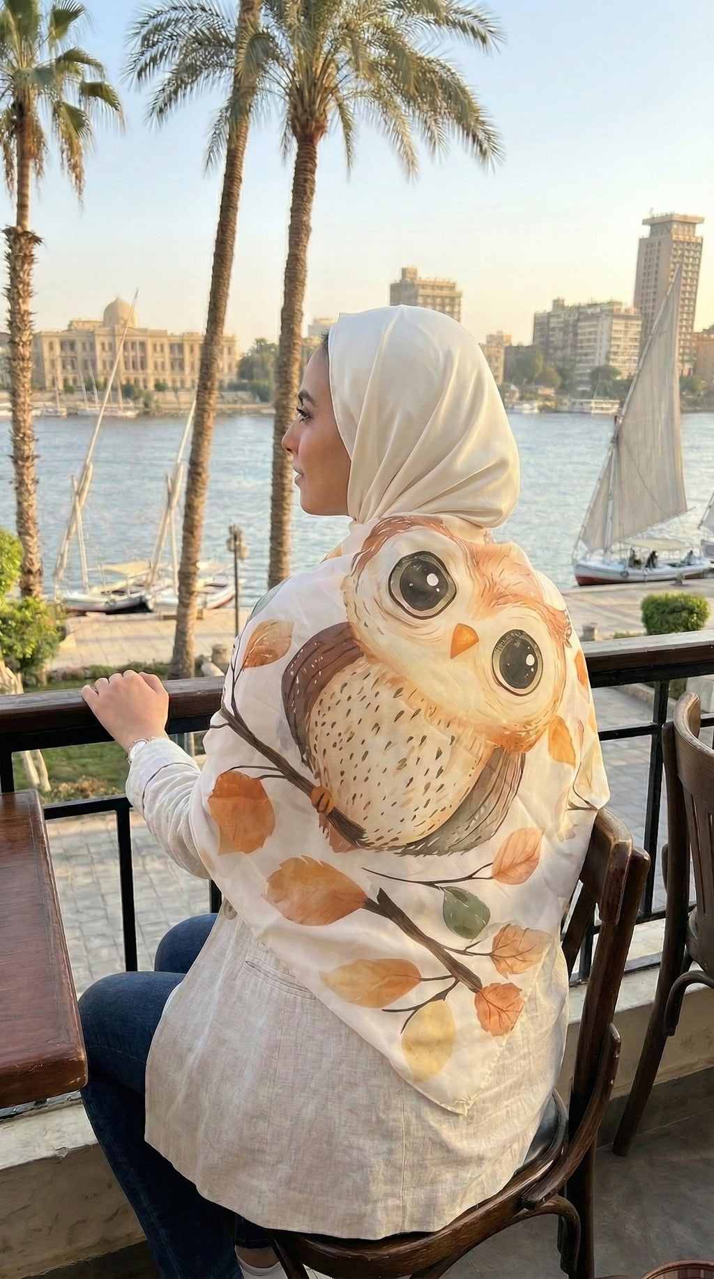 حجاب مودال مطبوع Yara's Soul من يسرا