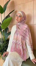 حجاب شيفون مطبوع Boho Rhythm من يسرا